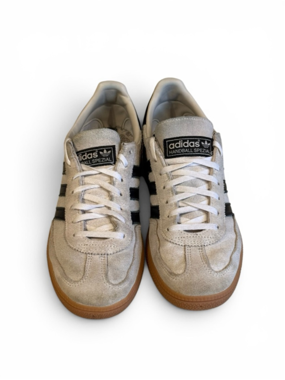 Adidas Handball Spezial Sneakers Beige Black Gum Suede Men’s US 8.5 IF6562 - Picture 5 of 10